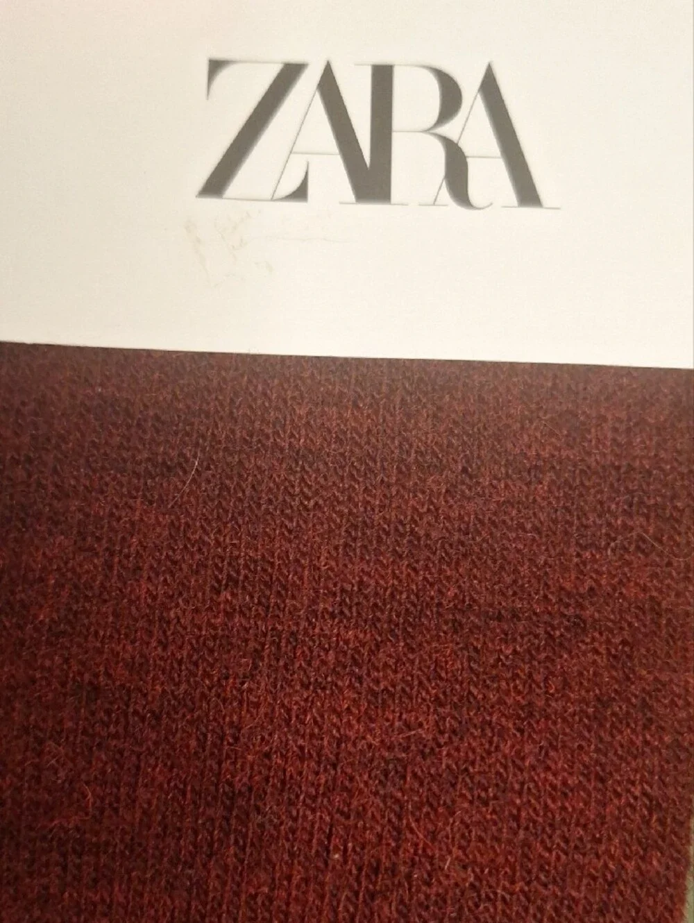 ZARA Women's Crew Socks - Dark RED & Camel (3 Pack)